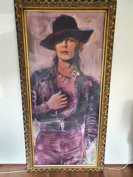 David Bowie von Donkersloot – Peter Donkersloot, schilderijen tekeningen, Wood, Canvas