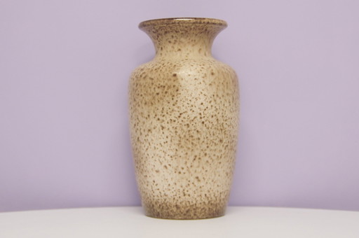Taupe gesprenkelte westdeutsche Vase Scheurich