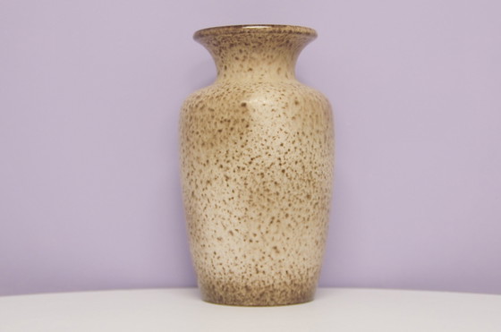 Image 1 of Taupe gesprenkelte westdeutsche Vase Scheurich