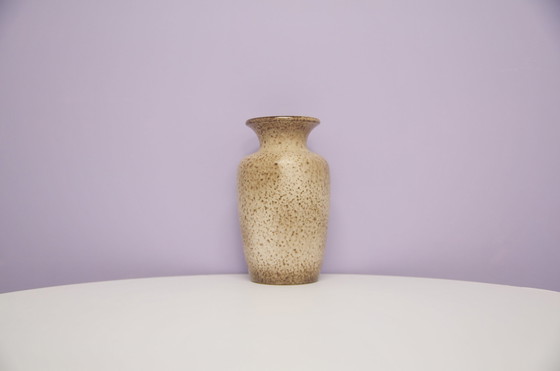 Image 1 of Taupe gesprenkelte westdeutsche Vase Scheurich