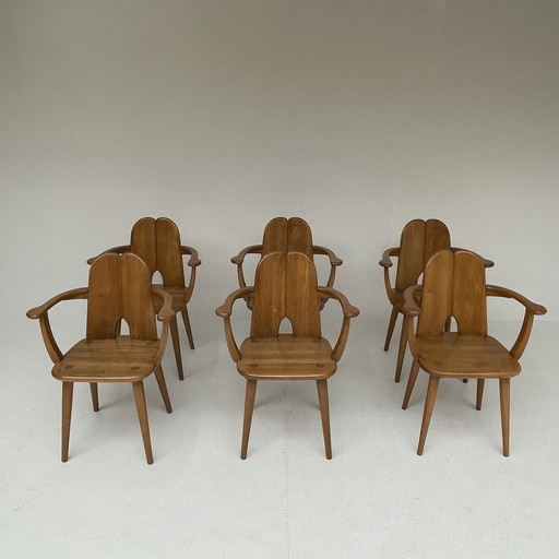 Brutalist Essgruppe mit ausziehbarem Tisch