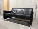 Jori So Good 2-Sitzer-Sofa aus schwarzem Leder