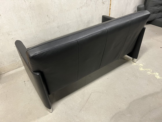 Image 1 of Jori So Good 2-Sitzer-Sofa aus schwarzem Leder