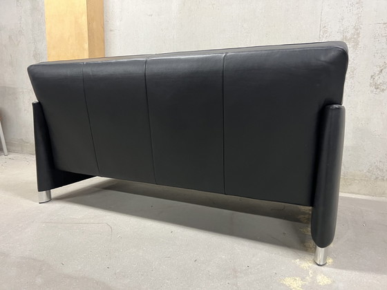 Image 1 of Jori So Good 2-Sitzer-Sofa aus schwarzem Leder