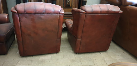 Image 1 of 2 alte Chesterfield-Sessel