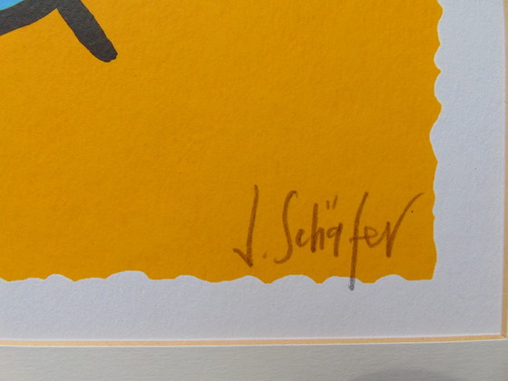 Image 1 of Jacqueline Schafer - Seltsame Vogellithographie