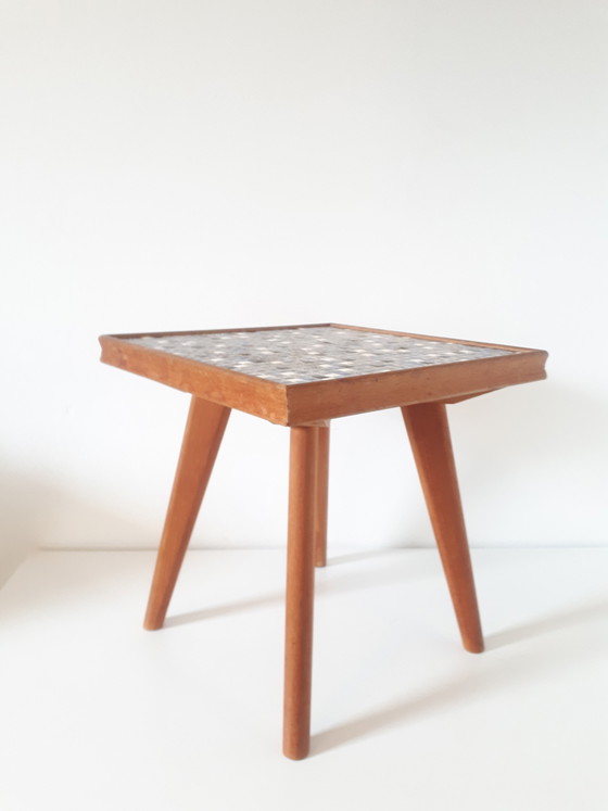 Image 1 of Vintage-Mosaik-Pflanzentisch