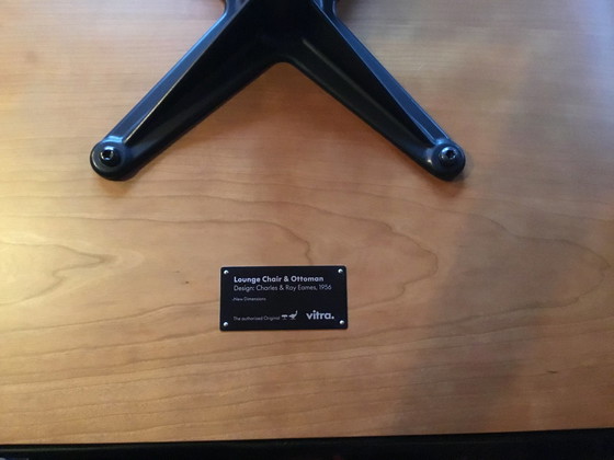 Image 1 of Vitra Eames Lounge Chair & Ottoman.