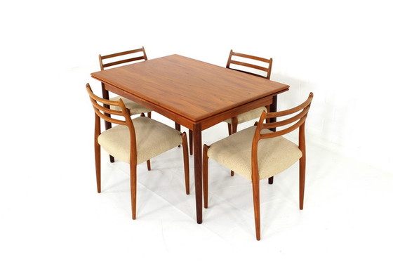 Image 1 of AM Møbler Mid-Century Danish Teak Dining Table / Esstisch, extendable