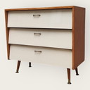 Schuhschrank aus der Mid Century