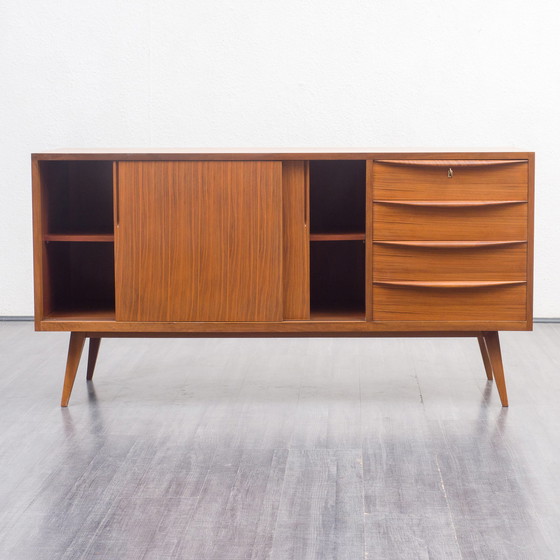 Image 1 of 1950er Sideboard, VEB Hellerau, F. Ehrlich, Nussbaum, 150cm, restauriert