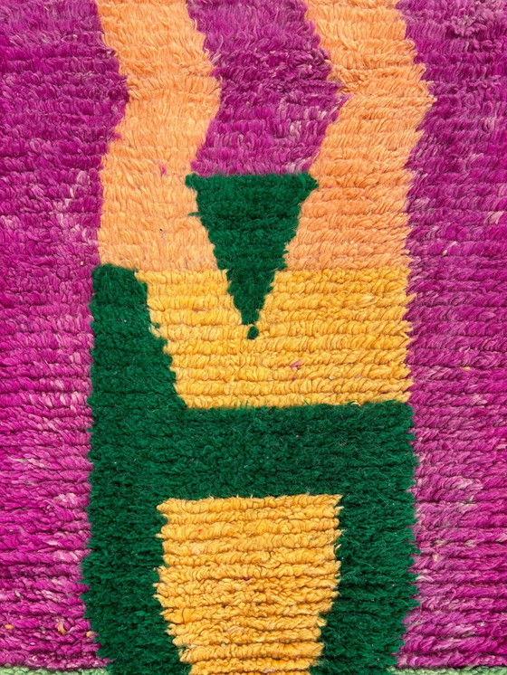 Image 1 of Marokkanischer bunter Boho-Berber-Läuferteppich