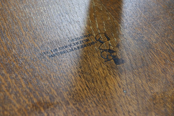 Image 1 of Set aus 4 Brutalist niederländischen Esszimmerstühlen aus massiver Eiche, 1960er Jahre