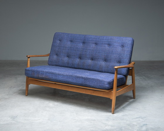Image 1 of 2-Sitzer-Sofa „FD161“, Arne Vodder für Frankreich & Daverkosen, Dänemark, 1950er Jahre