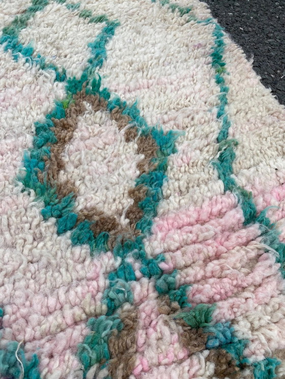 Image 1 of Handgefertigter marokkanischer Modern Boujad-Teppich