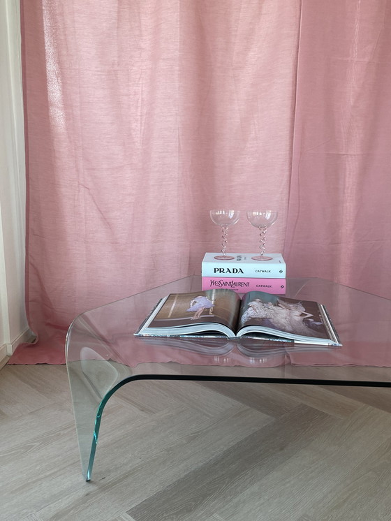 Image 1 of Fiam Italia Couchtisch aus Glas mit Wasserfallkante