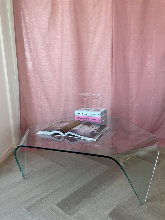 Image 1 of Fiam Italia Couchtisch aus Glas mit Wasserfallkante