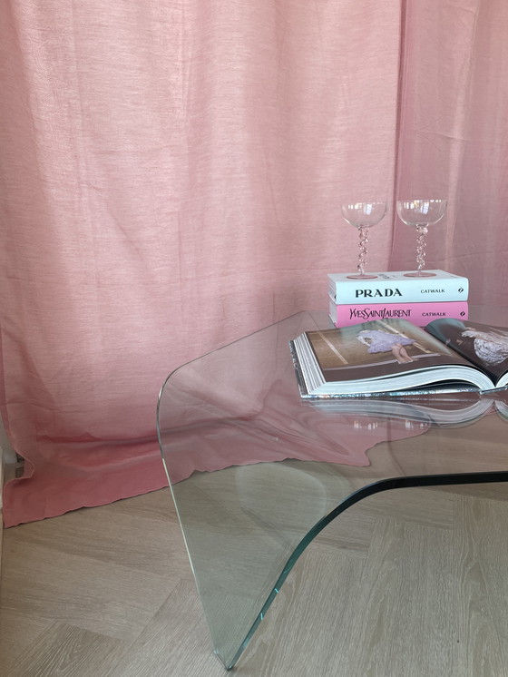 Image 1 of Fiam Italia Couchtisch aus Glas mit Wasserfallkante