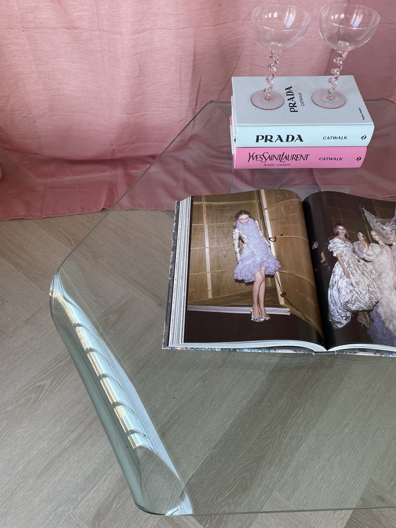 Image 1 of Fiam Italia Couchtisch aus Glas mit Wasserfallkante