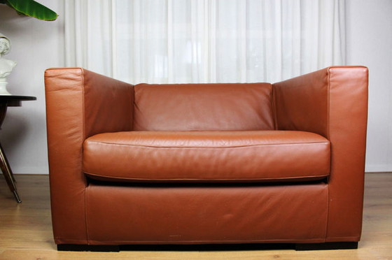 Image 1 of Zweiersofa von Casamilano. Braun/Cognac, Leder. Design: Paola Navona, Serie: Pillopipe