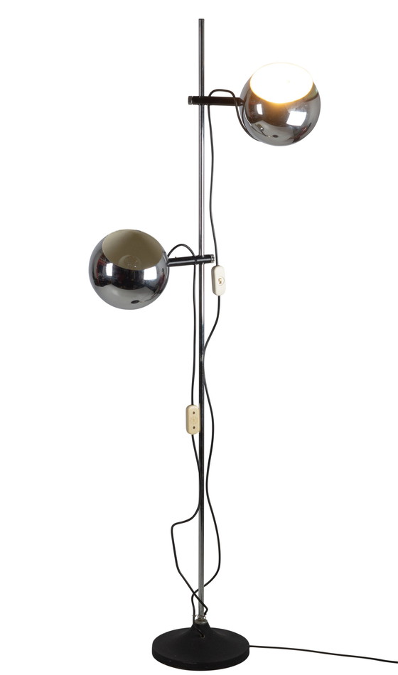 Image 1 of Herda verchromte Stehlampe aus den 1970er Jahren