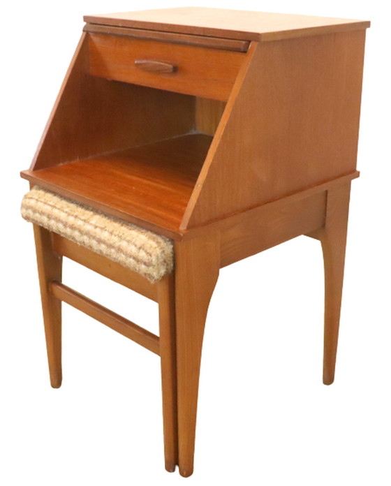 Image 1 of Klatschbank Telefonbank 'Tremar' Vintage