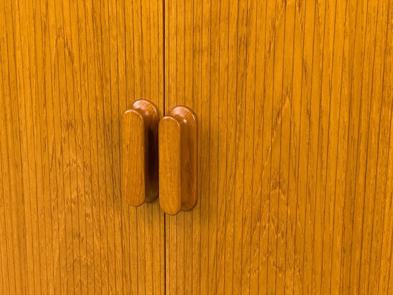 Image 1 of Danish Teak Sideboard with Tambour Doors from CFC Silkeborg, 1980s