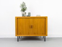Danish Teak Sideboard with Tambour Doors from CFC Silkeborg, 1980s