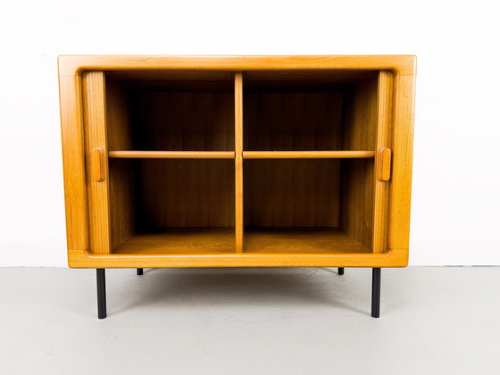 Image 1 of Danish Teak Sideboard with Tambour Doors from CFC Silkeborg, 1980s