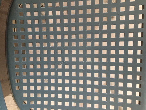 Image 1 of 4x De Padova Silver Chair Esszimmer-/Besprechungsstühle graublau