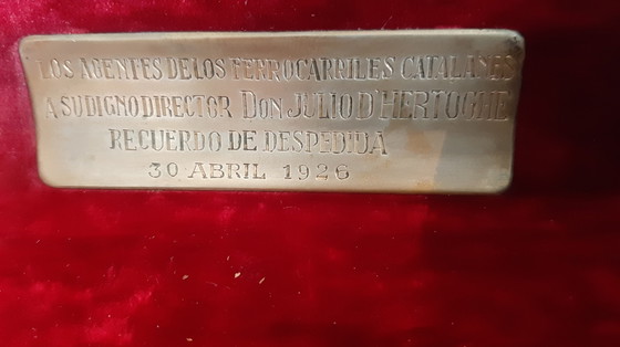 Image 1 of Toledo Damaszener Schmuckkästchen mit Goldintarsien 1926