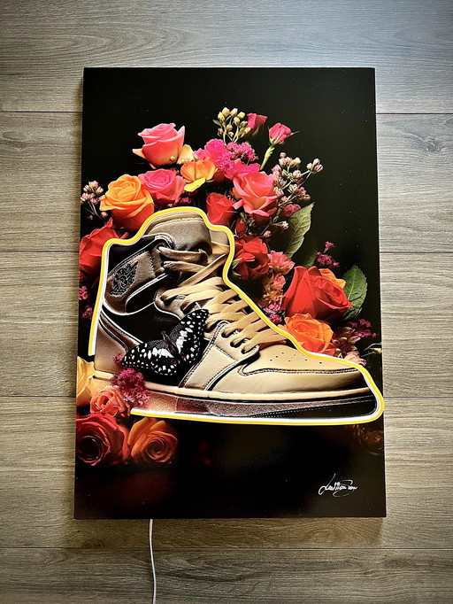 LedMansion Basket Shoes Schmetterling Neonlampe