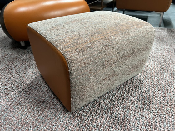 Image 1 of Leolux Pallone Sessel mit Ottomane orangebraun