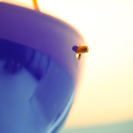 Image 1 of 4 Blumentopflampen aus Emaille von Louis pulses Verner Panton