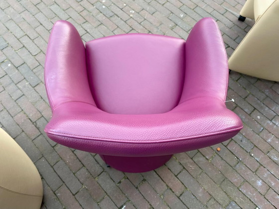 Image 1 of 2x Leolux Lirio Esszimmerstuhl lila