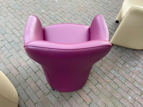 Image 1 of 2x Leolux Lirio Esszimmerstuhl lila