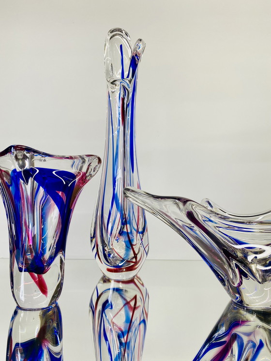 Image 1 of Max Verboeket - Große Vase Kristalunie Maastricht