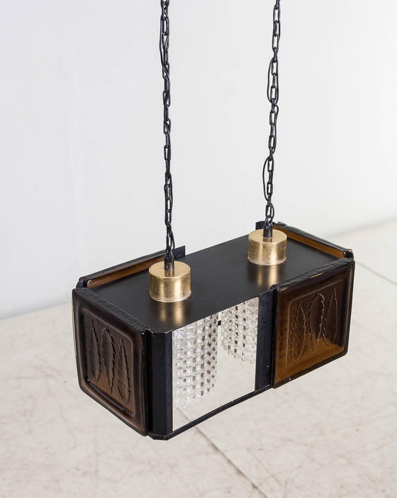 Image 1 of Kosta Boda Pendelleuchte von Erik Höglund