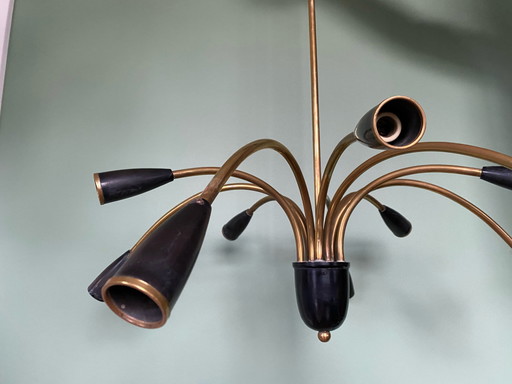 Spinnen-Hängelampe aus der Mitte des Jahrhunderts