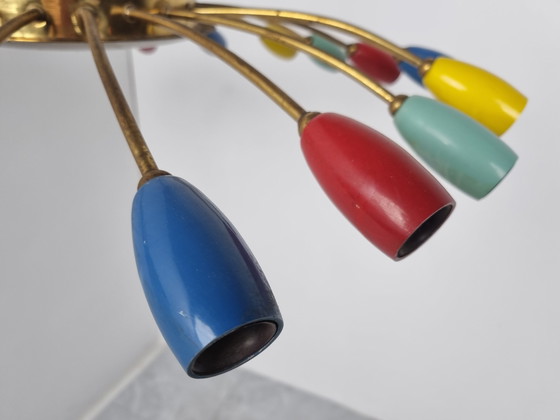 Image 1 of Vintage Spinnenleuchter aus Messing