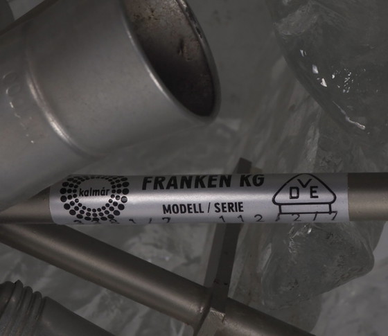 Image 1 of Eiskristall-Hängelampe im Vintage-Design, J.T. Kalmar 60er