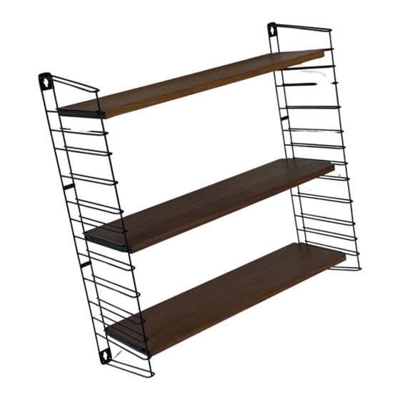 Image 1 of Tomado Holland - Modulair Wandsystem mit 3 Regalen und 2 Ständern