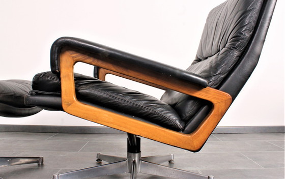 Image 1 of Vintage Strassle King Stuhl + King Fußhocker