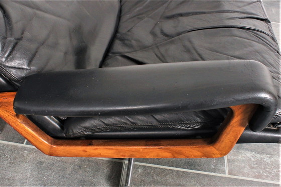 Image 1 of Vintage Strassle King Stuhl + King Fußhocker