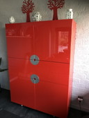 Castelijn Scheibe, KD-AA in Hochglanzlack H67 Feuerrot von Dick Spierenburg.