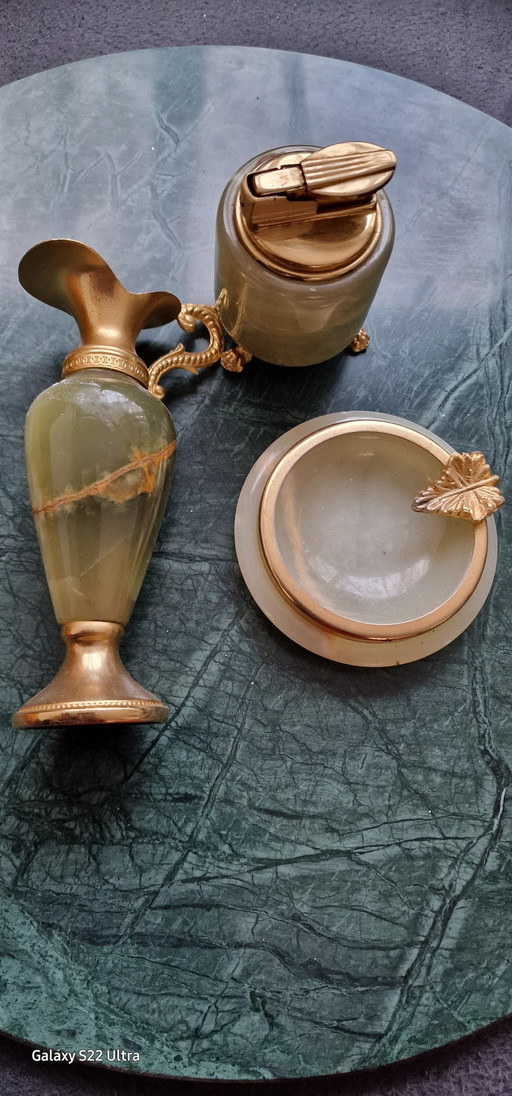 Vintage Onyx-Marmor Dekoration