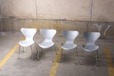 4x Arne Jacobsen Fritz Hansen Serie 7 Stuhl