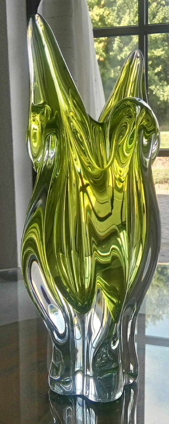 Image 1 of Chribska glashütte josef hospodka vase
