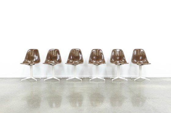 Image 1 of 6x Eames La Fonda Stuhl, Set