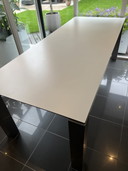 Canarias Designtisch mit 6 Lederstühlen